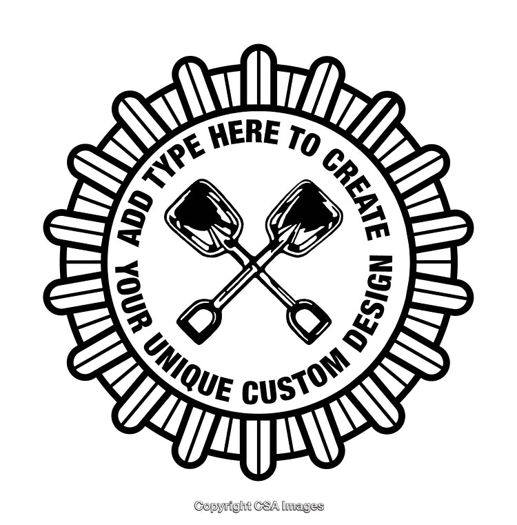 Crossed Shovels Design Format