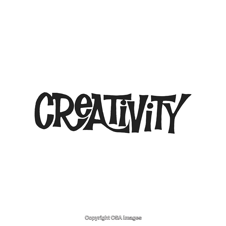 Typography Design Featuring the Word 'Creativity' in a Stylish Artistic Font