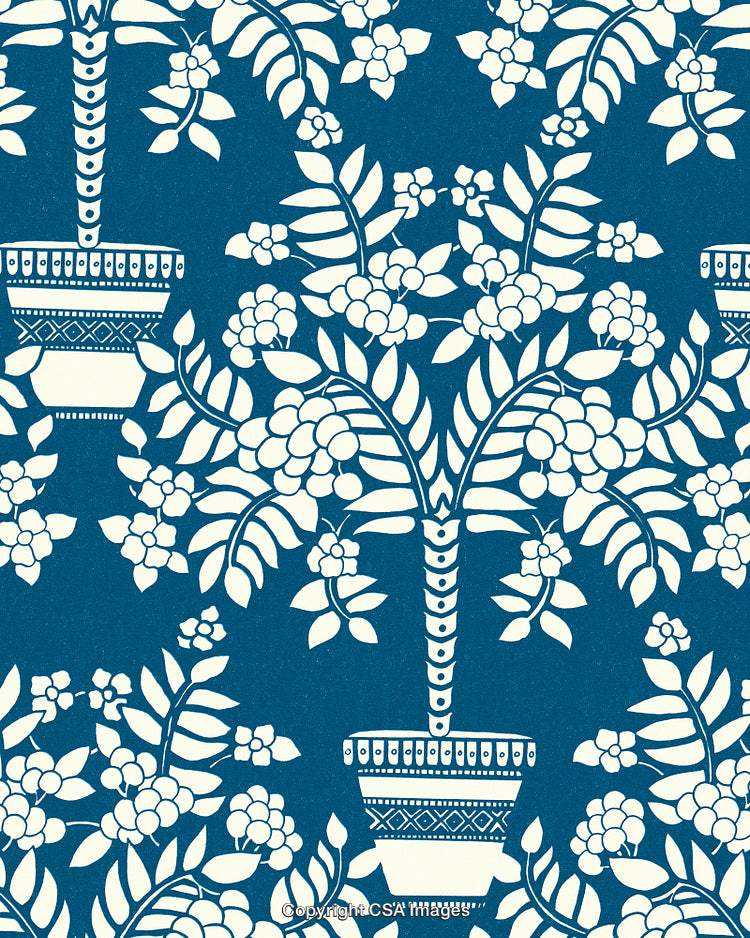 Blue Plant Pattern