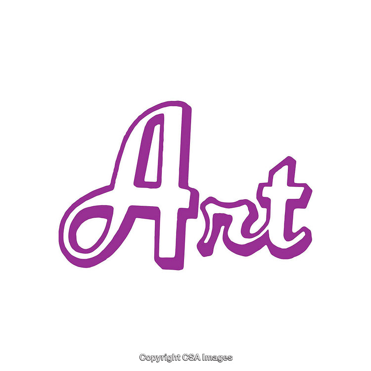 Purple Artistic Calligraphy Text Design on White Background