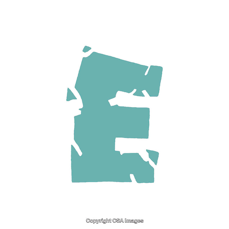 Abstract Representation of the Letter E With a Minimalist Design