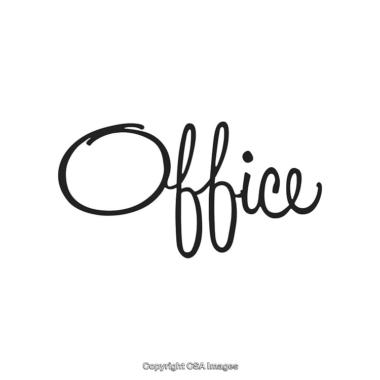 Elegant Handwritten Office Text with Clean and Minimalistic Design Aesthetic