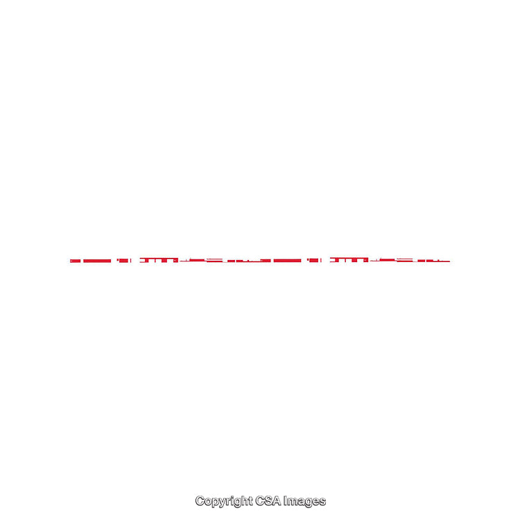Horizontal Red Line on a Minimalistic White Background for Design Applications