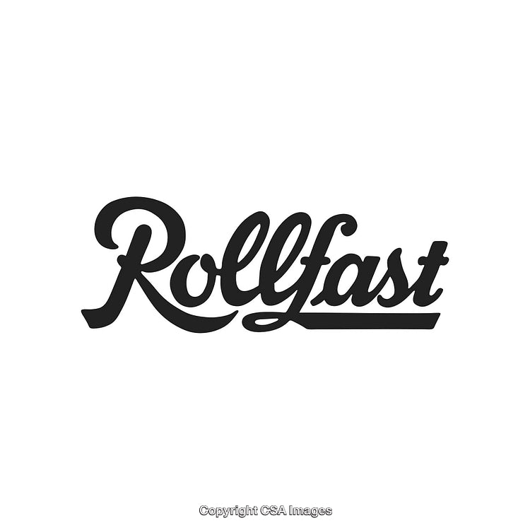 Elegant Logo Design Featuring the Text 'Rollfast' in a Script Typeface