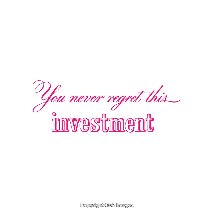 Inspirational Text Art Promoting Positive Investment Choices in Bold Typography