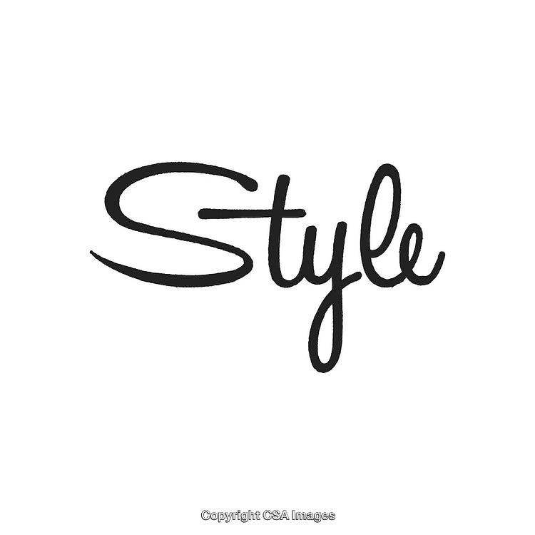 Stylish Handwritten Typography Design with Elegant Script on White Background