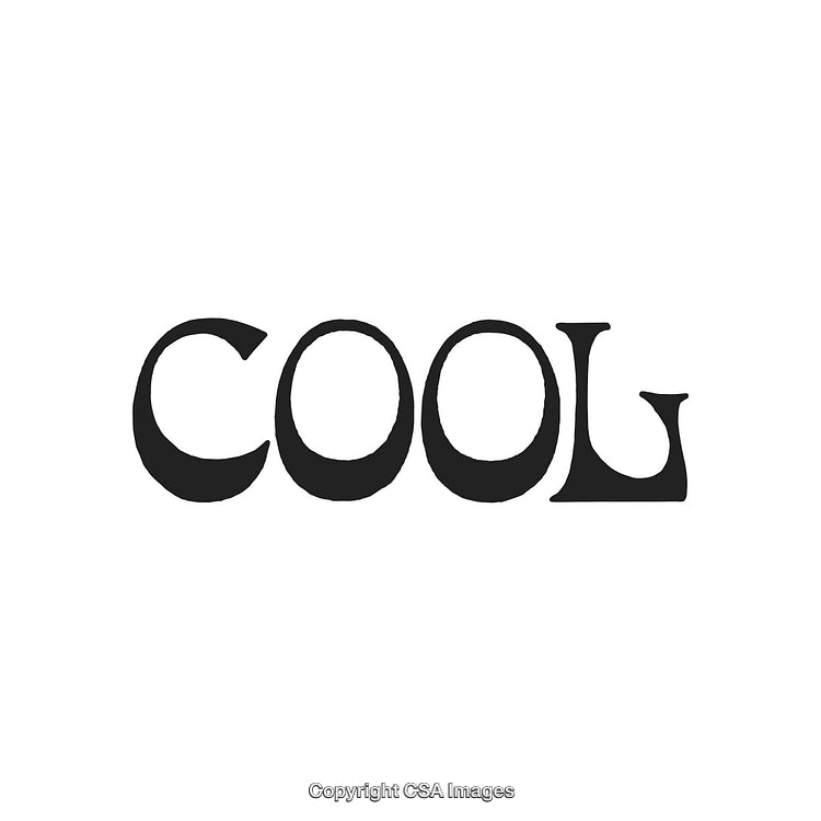 Stylish Text Artwork Featuring the Word Cool in Bold Lettering