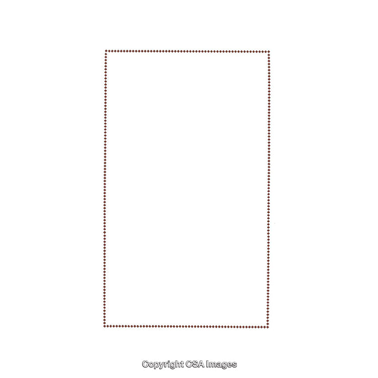 Minimal Frame Design with Dotted Border on White Background