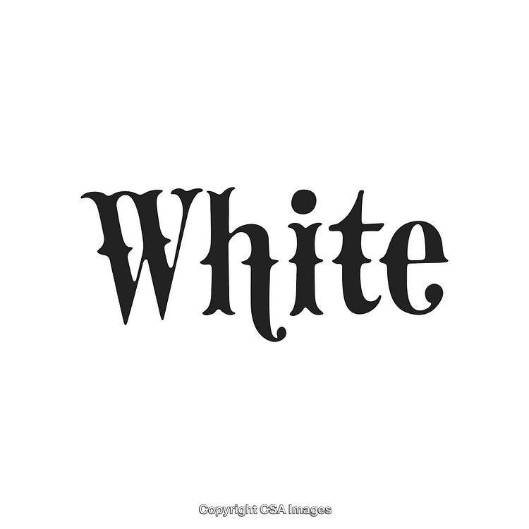 Retro Styled Black Typography on White Background with Elegant Design