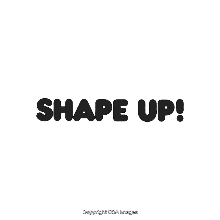 Bold Motivational Message in Stylized Black Font on White Background