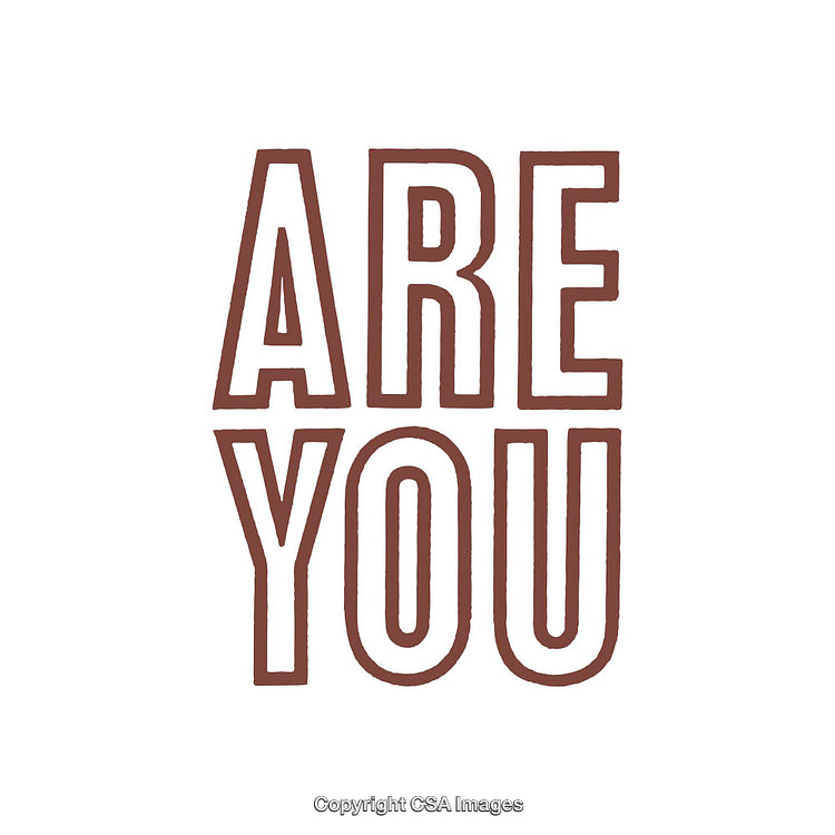 Bold Minimalist Typography Art with Phrase in Solid Brown Letters