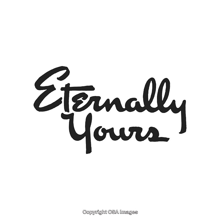 Calligraphy Design Highlighting Eternal Commitment and Love