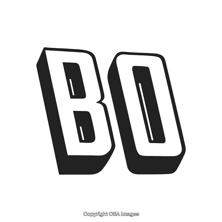Bold Comic Style Text Graphic Isolated on White Background Illustration