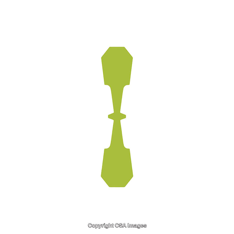 Minimal Design of a Green Letter I on White Background